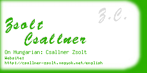 zsolt csallner business card